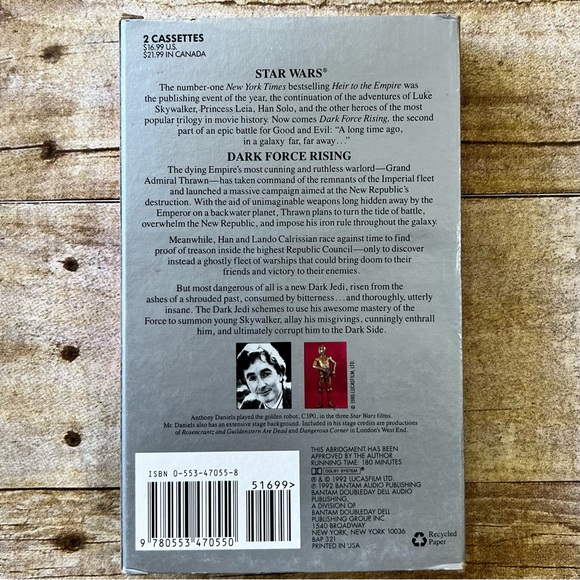 Star Wars Dark Force Rising Audio Book - Picture 3 of 5